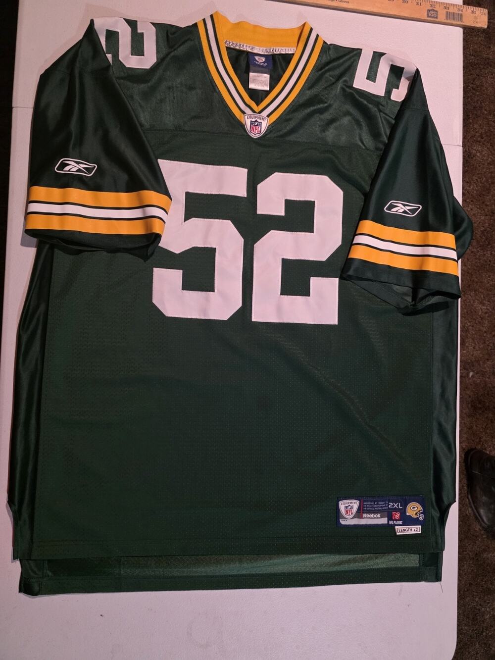 NFL Players Nike On Field Jersey Clay Matthews #52 Green Bay Packers Men’s 2XL